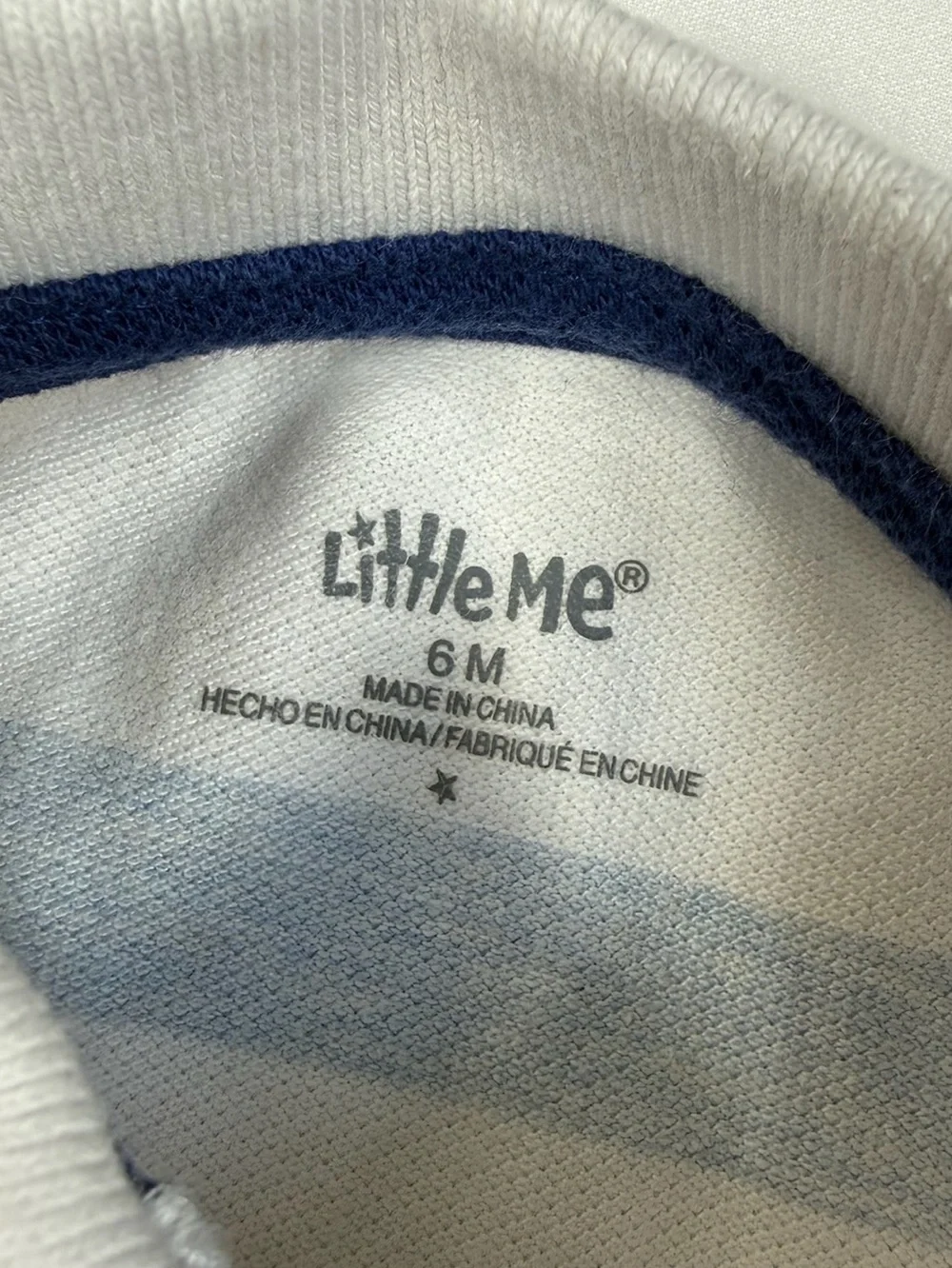 LITTLE ME Baby Boys Golf Polo Romper Striped Shortall Outfit 6M Preppy Nautical‎